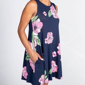 SWING TUNIC TANK - GRAPHIC PEONY PRINT SOLD OUT